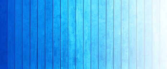  lamelles de bois dégradés du bleu au blanc