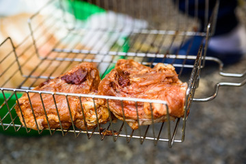 Close-up barbeque grill