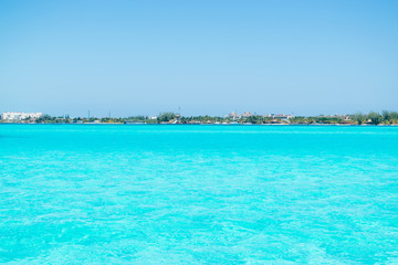 Fototapeta premium Wyspa Isla Mujeres Karaibska plaża Riviera Maya w Meksyku