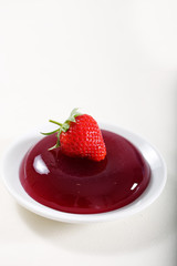 strawberry jelly, a strawberry berry decoration