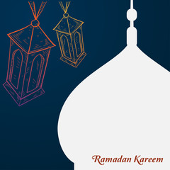 ramadan kareem islamic background template