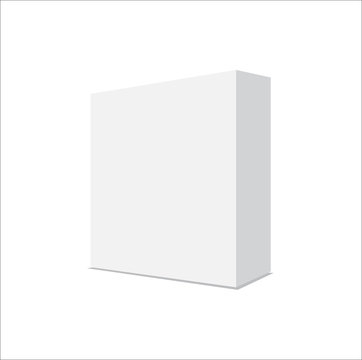 White box. Vector illustration