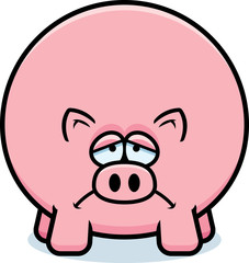 Sad Cartoon Pig
