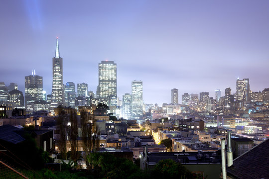 Skyline of Financial district of San Francisco, California, USA