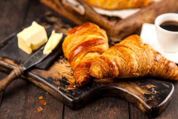 Fresh butter croissants