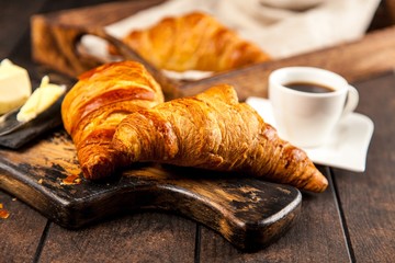 Fresh butter croissants