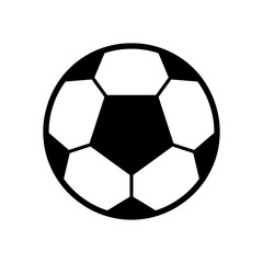 Flat Black and White Ball Vector