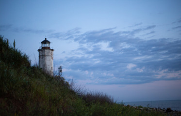 Fototapeta na wymiar lighthouse sunset view