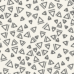 memphis style triangle seamless pattern