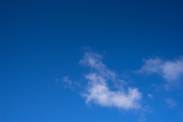 clear space on blue sky with smooth cloud background