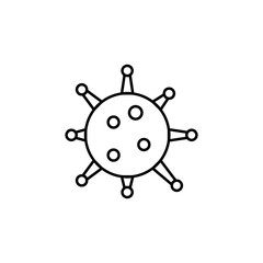 virus icon. Element of microorganisms icon for mobile concept and web apps. Thin line virus icon can be used for web and mobile