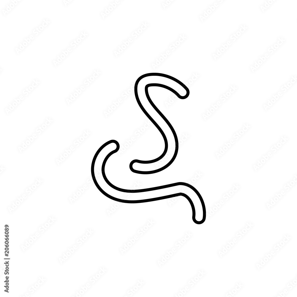 Aufkleber glistens icon. element of microorganisms icon for mobile concept and web apps. thin line glistens ic
