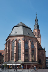 Fototapeta na wymiar En Alemania: Iglesia del Espíritu Santo (Heiliggeistkirche), iglesia en la ciudad de Heidelberg;.