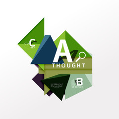 Infographic option banner