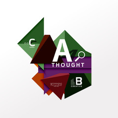 Infographic option banner