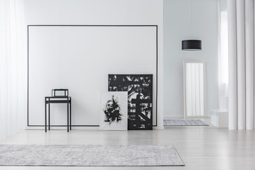 Minimal living room interior