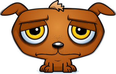 Depressed Little Cartoon Dog