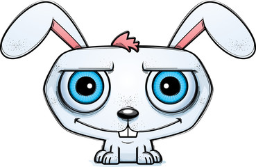 Smiling Little Cartoon Rabbit