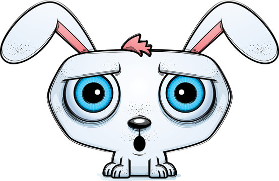 recommend clip art: Surprised Little Cartoon Rabbit