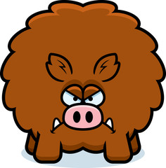 Angry Cartoon Boar