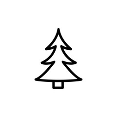tree icon. Element of navigation for mobile concept and web apps. Thin line tree icon can be used for web and mobile
