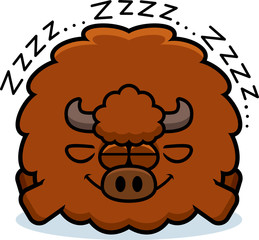 Cartoon Buffalo Sleeping