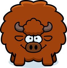 Happy Cartoon Buffalo