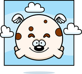 Cartoon Dog in the Sky