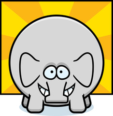 Happy Cartoon Elephant