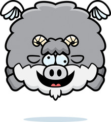 Crazy Cartoon Goat