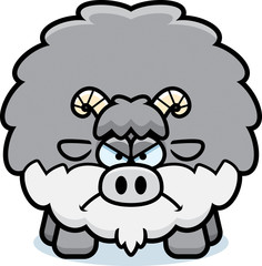 Angry Cartoon Goat