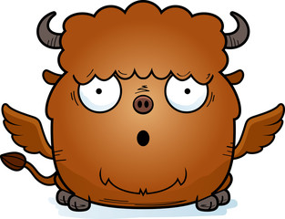 Surprised Cartoon Buffalo Wings