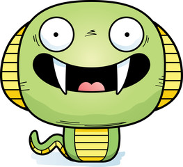 Obraz premium Smiling Cartoon Cobra