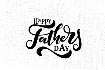 Happy father s day vector lettering background.