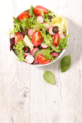 fresh vegetable salad
