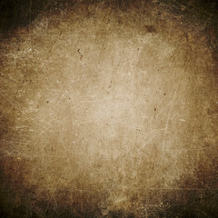 Dark grunge background, brown, paper texture, dust, dirt, stains, vintage