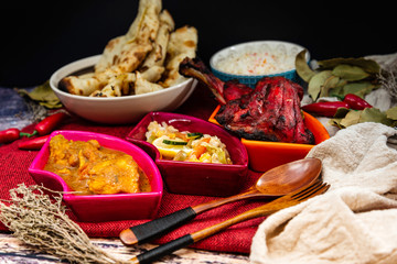 Handmade tandoori Grill Indian food