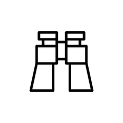 binoculars icon. Element of navigation for mobile concept and web apps. Thin line binoculars icon can be used for web and mobile