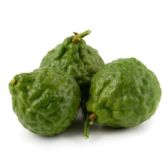 bergamot fruit isolated on a white background.