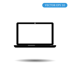 Laptop icon. Vector illustration eps 10