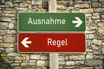Schild 316 - Ausnahme