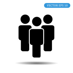Fototapeta na wymiar Group of people icon. Vector illustration eps 10