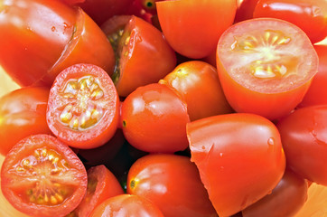 Group of Rape Cherry Tomatoes