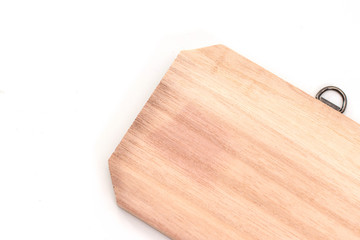 wooden sign isolated on a white background