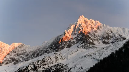 Papier Peint photo Mont Blanc Chamonix Mont Blanc