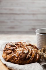 Sweet maple syrup bread