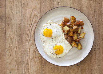 Fried Eggs and Hash Browns