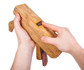The blade of the hand plane