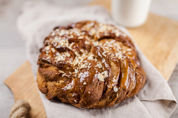 Sweet maple syrup bread