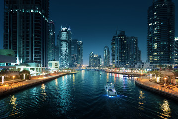 Naklejka premium Dubai Marina, Zjednoczone Emiraty Arabskie